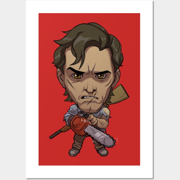 Ash Williams // Army of Darkness Wall Art by Casey Edwards